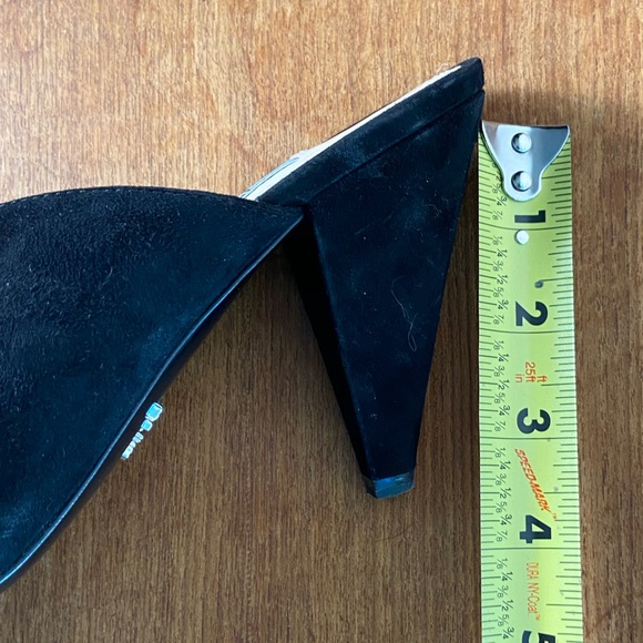 Prada Black Suede Mules Size 39 - Picture 14 of 14